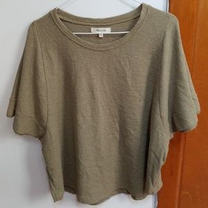 Madewell flutter sleeve top